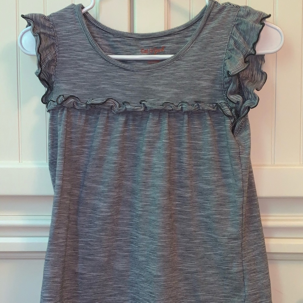 Striped Target ruffled top.